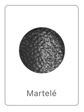 Choisissez la finition que vous souhaitez appliquer